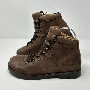 Birkenstock Jackson Brown Leather Lace Up Hiking Boots Womens 6/ EU 37 DISPLAY